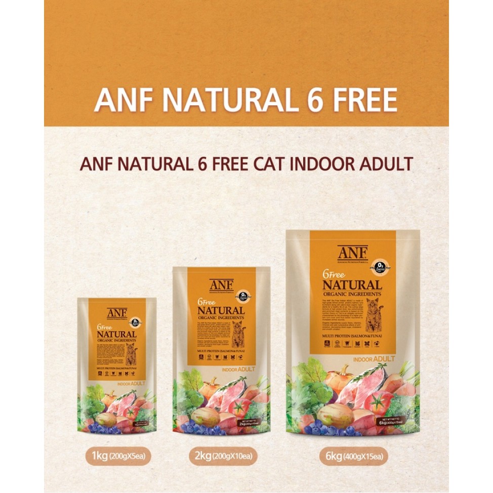 ANF 6Free Thức Ăn Hạt Cho Mèo Bao 6Kg