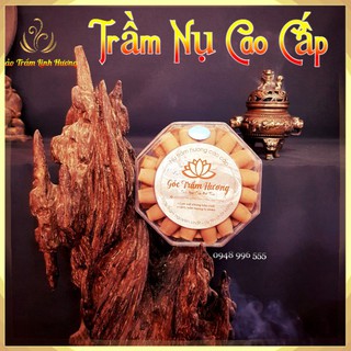 Nụ Trầm Hương Nguyên Chất Quảng Nam Tự Nhiên - Tẩy Uế Trừ Tà Thiền Định Yoga Không Hóa Chất Thác Khói Cao Cấp - Cạnh xuo