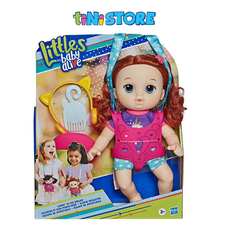 [Mã LIFEXANH03 giảm 10% đơn 500K] Đồ chơi bé gái Hasbro địu búp bê tóc đỏ Baby Alive E7174