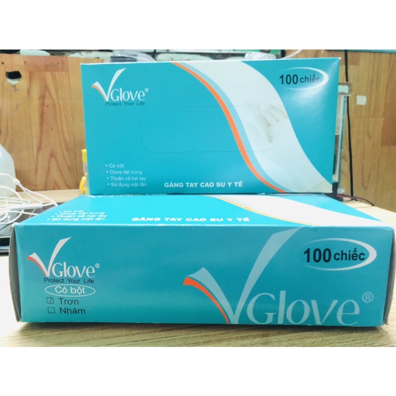 GĂNG TAY CAO SU Y TẾ LATEX ( VGLOVE )
