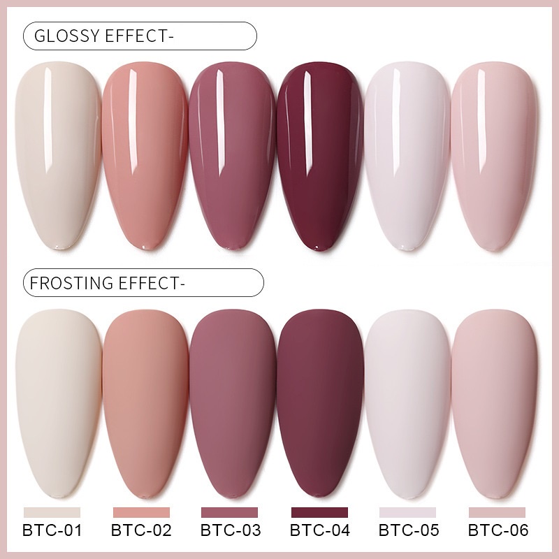 Sơn gel AS móng tay dùng máy hơ tone nude tím hồng vỏ đỗ VUA SƠN AS mã BTC 15ml