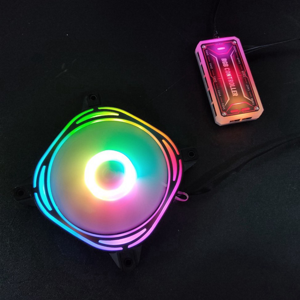 💥  [Mua 5 fan tặng 1 fan] Quạt tản nhiệt, Fan case KNC Z Led RGB đồng bộ Hub RGB Fan Coolmoon