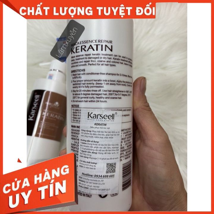 CHAI CHIẾT 50ML / KERATIN MACA KARSEELL DẠNG GEL MẬT ONG   FREESHIP  BẢO VỆ MÁI TÓC_ PHỤC HỒI TÓC THẦN TỐC TÓC HƯ TỔN.