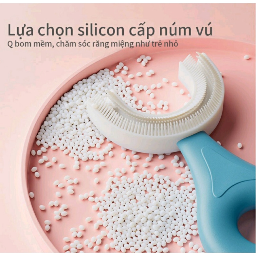 Bàn Chải U Silicon Cho Bé 2 - 7 tuổi