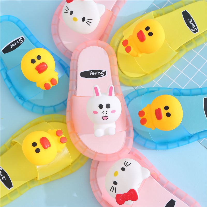 Dép quai ngang trang trí Hello Kitty có đèn LED dành cho bé từ 1-6 tuổi