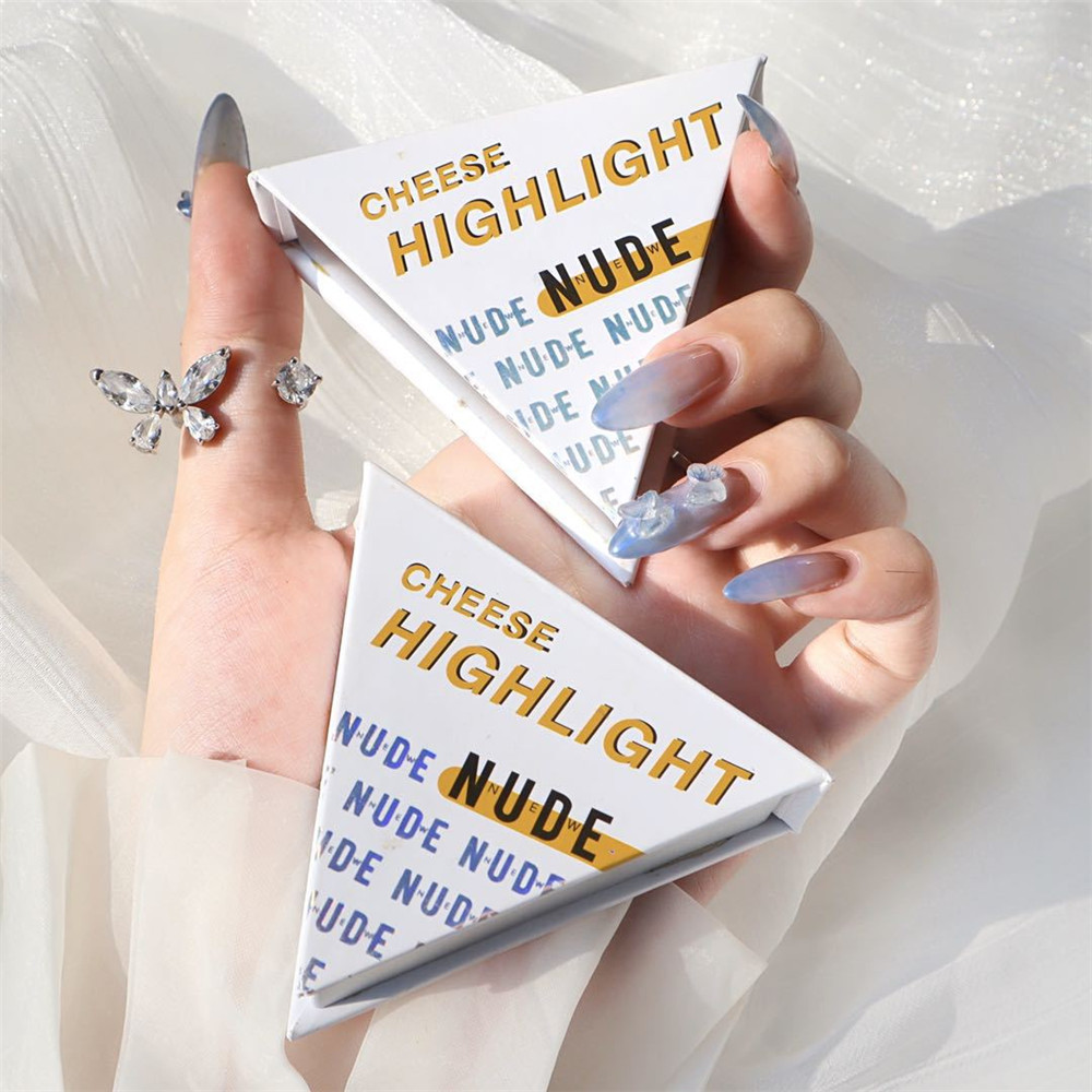 Bảng phấn má hồng 2 trong 1 thiết kế hình phô mai dễ thương chất lượng cao