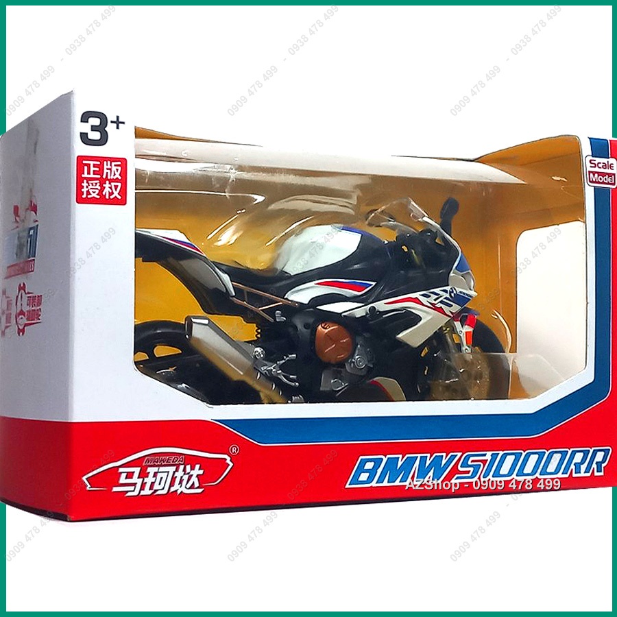 Xe Mô Hình Siêu Moto BMW S1000RR - Tỉ Lệ 1:12