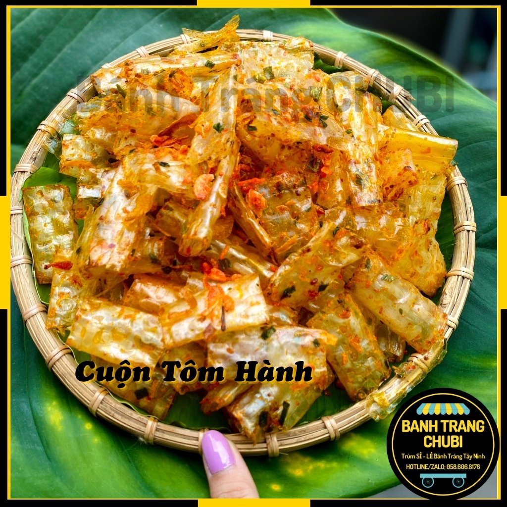 Bánh tráng tây ninh 9 vị trộn sẵn, xì ke, sate,cay, dẻo tôm - cuộn và miếng loại 1-CHUBI (LP.STORE)