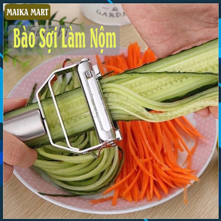 Dụng Cụ Nạo / Bào / Gọt Rau Củ Quả Bằng Thép Không Gỉ 2 trong 1