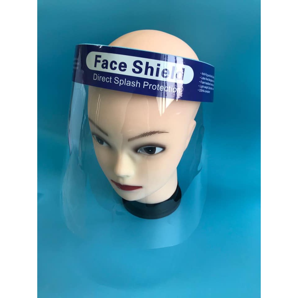 Mặt nạ chống giọt bắn Face Shield hàng xuất Châu Âu chống mờ sương và chống tĩnh điện