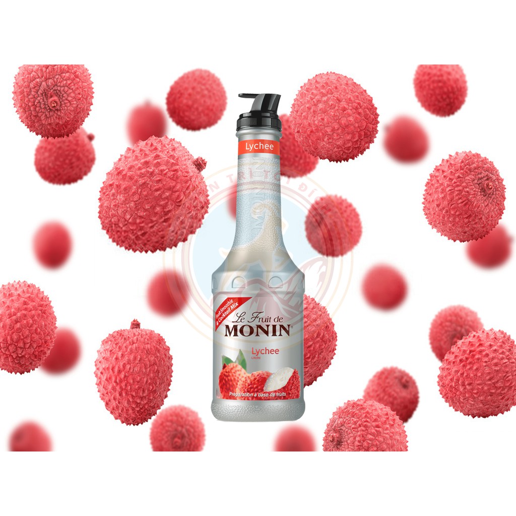 Mứt Sệt Vải MONIN 1L - (PUREE) LE FRUIT DE MONIN LYCHEE
