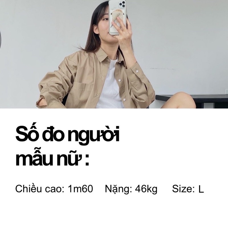 ÁO SƠ MI NỮ - HEE BY OHI - Màu Hồng Nhạt Pastel Cotton 100%