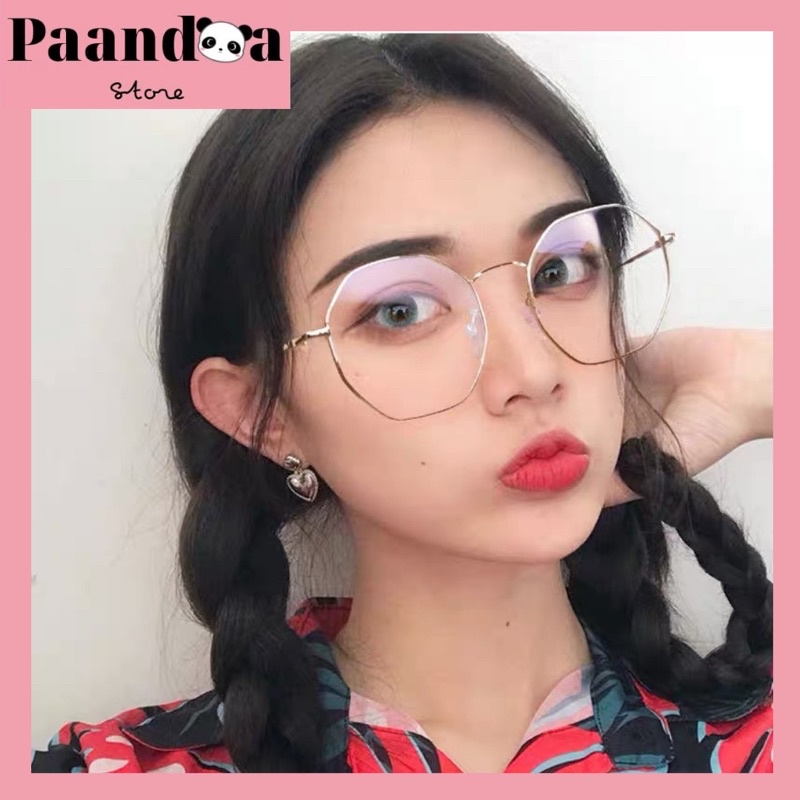 [Hàng cao cấp] Mắt Kính Đa Giác - Gọng Kim Loại - Chống tia bức xạ bảo vệ mắt mã MKCC03 | BigBuy360 - bigbuy360.vn