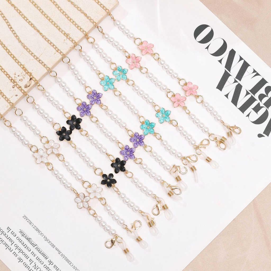 Dây Đeo Mắt Kính Xỏ Hạt Hình Hoa Anh Đào