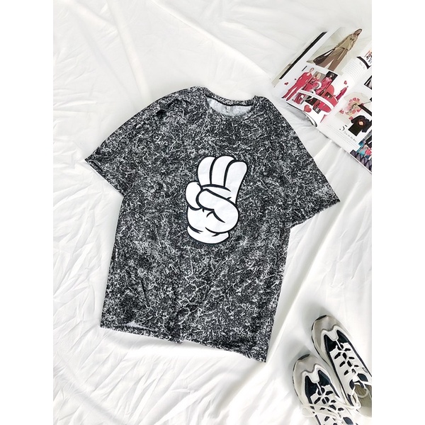 Áo thun loang in hình