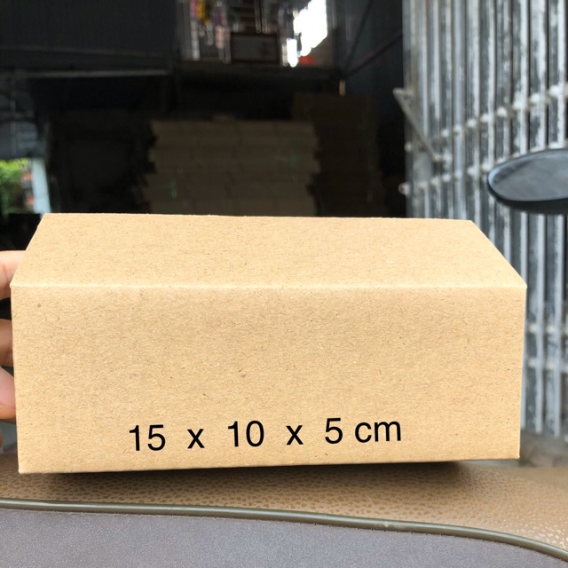 15x10x5 Hộp carton đóng hàng giá rẻ - Combo 100 hộp