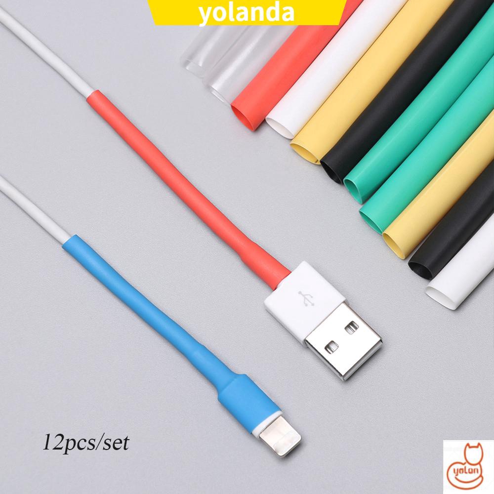 Set 12 ống bọc co nhiệt nhiều màu sắc tiện lợi
