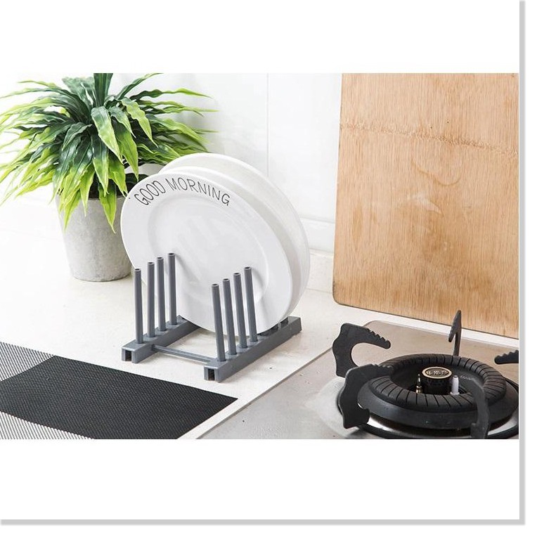 Đồ dùng nhà bếp BH 1 THÁNG   Khay đựng đĩa chữ T nhựa cao cấp, giúp xếp gọn gàng cho không gian bếp 4857