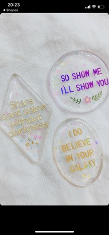 Móc khoá golden letters keychain