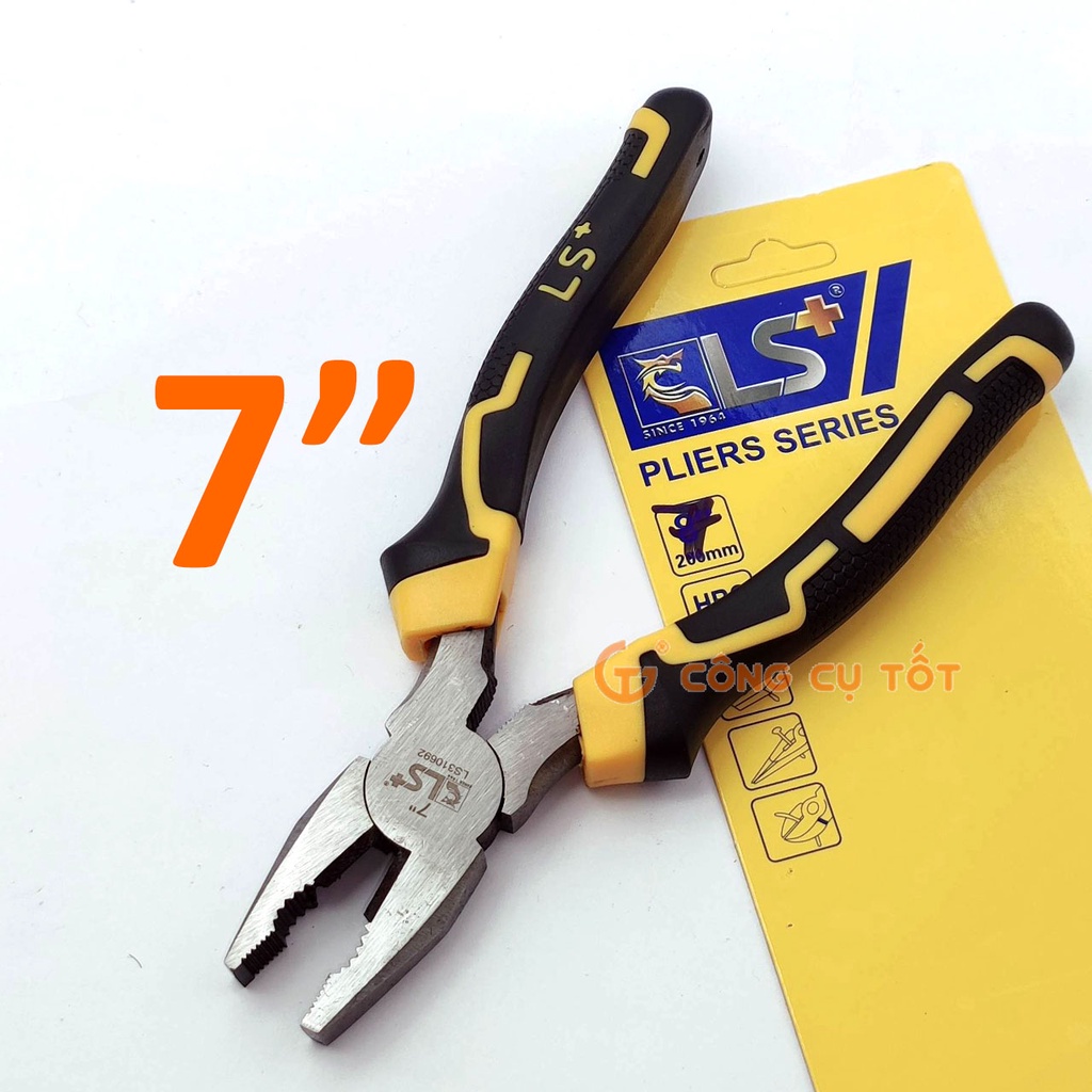 Kìm điện kìm nhọn đa năng thép CRV LS+