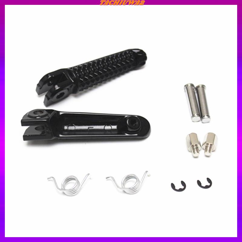 Set 2 Gác Chân Trước Và Sau Màu Đen Cho Yamaha YZF R1 R6 R6S
