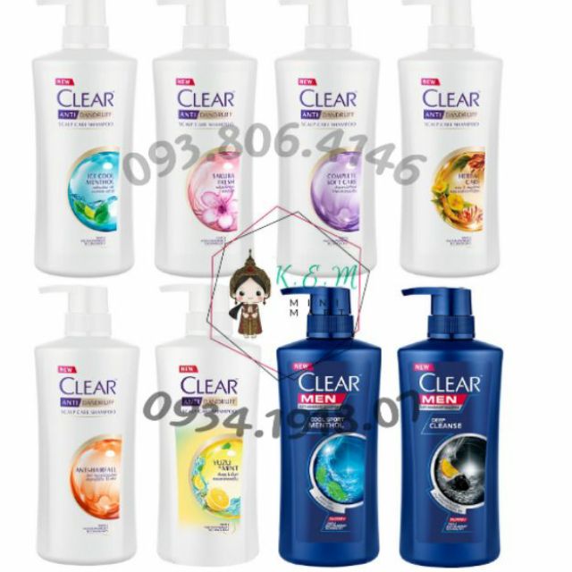 Dầu Gội CLEAR 480ml - Thái Lan