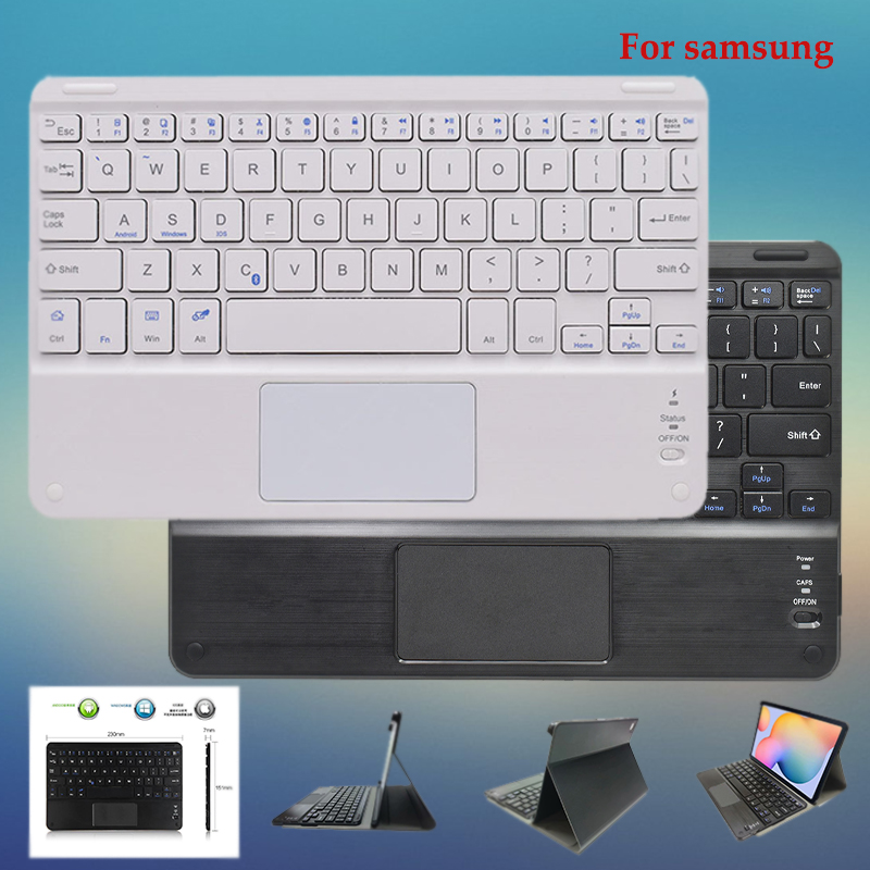 Vỏ Bao Da Máy Tính Bảng Có Bàn Phím Cho Samsung Galaxy Tab S6 Lite 10.4 S6 S4 s5e 10.5 SM P610 P615 t860 t865 t830 t835 T720 T725