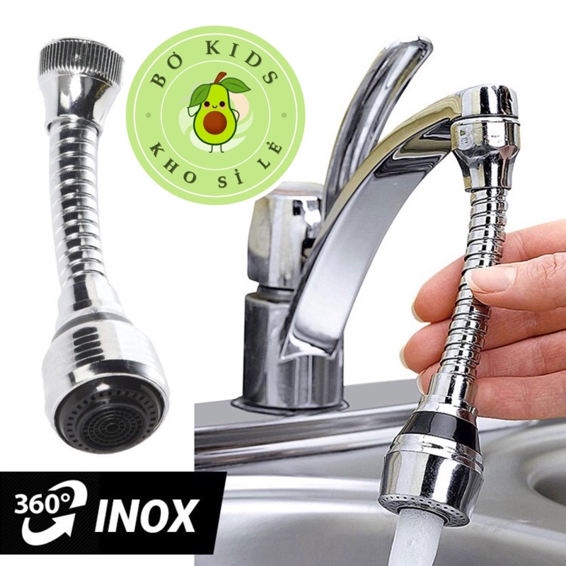 Đầu nối tăng áp vòi rửa bát - vòi rửa chén tăng áp xoay 360 độ, Vòi nước tăng áp - Vòi rửa bát tiện lợi