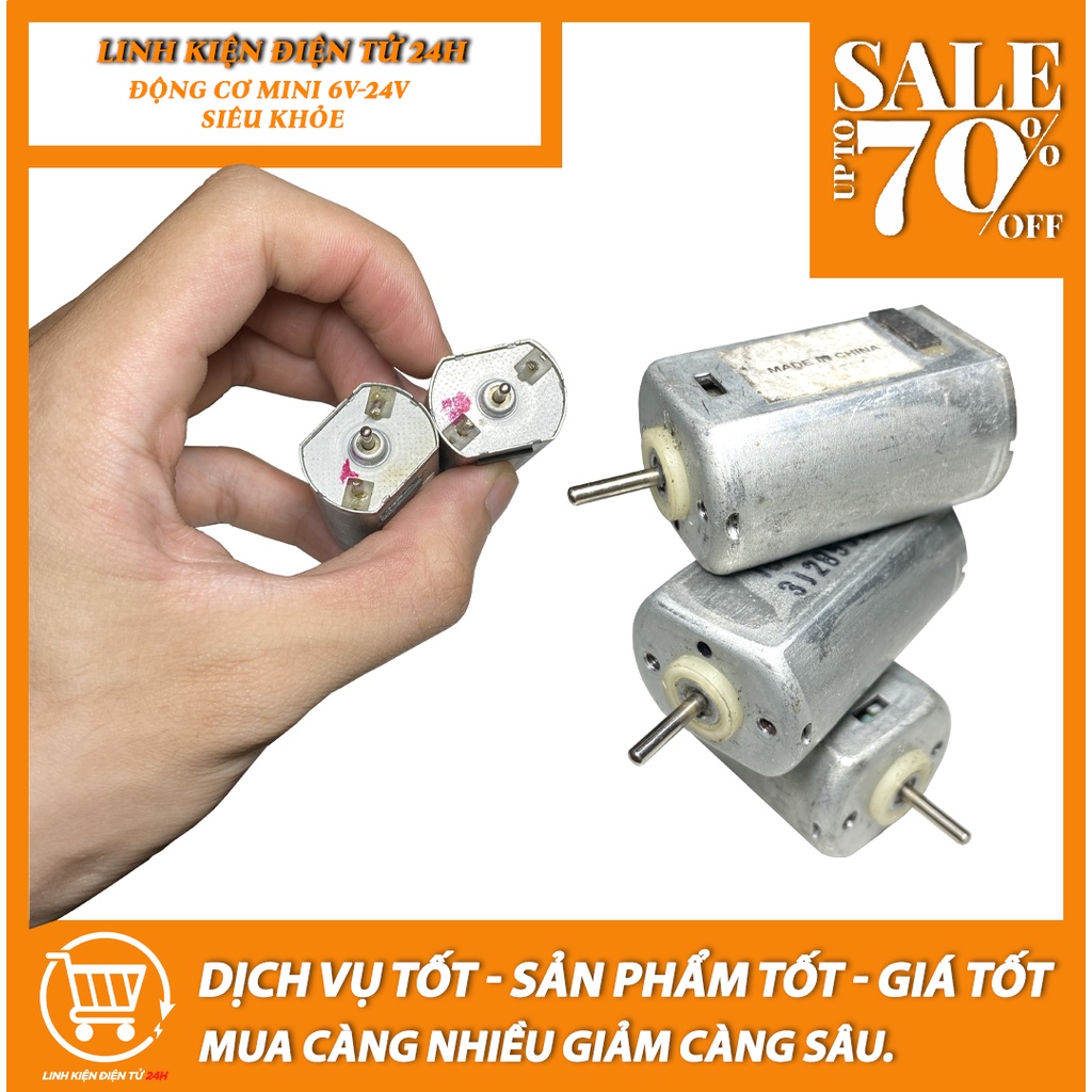 Động Cơ 180 mini 6V Siêu khỏe-Siêu êm