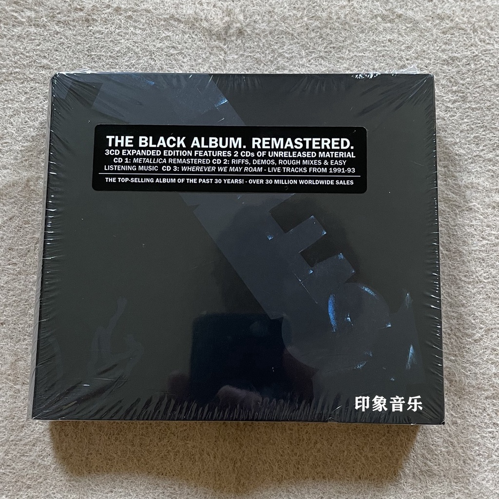 Đĩa Cd album black album deluxe Phiên Bản Cao Cấp 3 Của metallica jcp