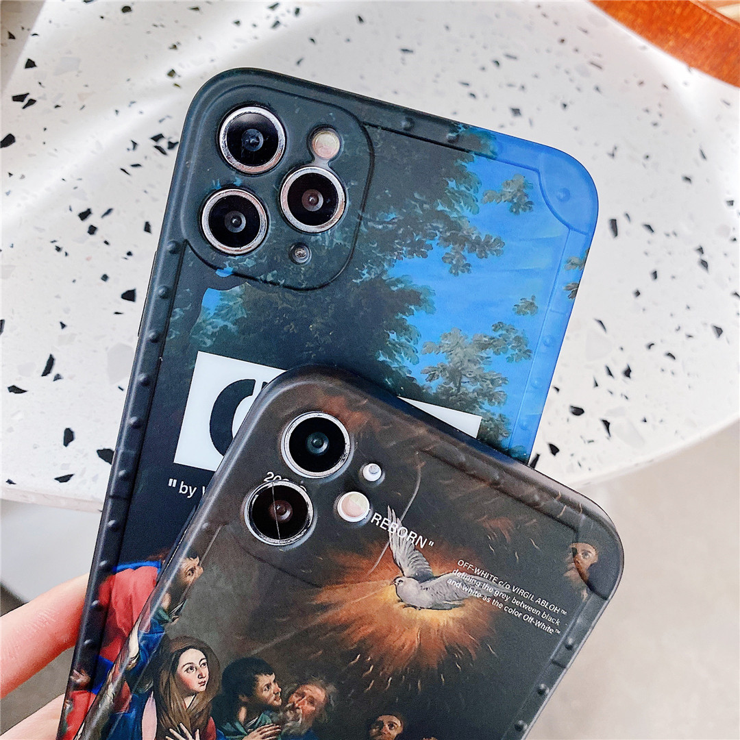 Ốp điện thoại in logo OFF-WHITE thời trang cho Iphone12 Mini 11 Pro Max 7 / 8plus Se2020 X / Xs Xr Xsmax | BigBuy360 - bigbuy360.vn
