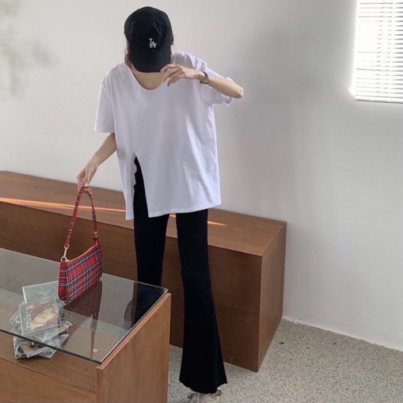 Quần ống loe hack chiều cao, quần dài ông loe vải mềm mịn tôn dáng - 25 Store