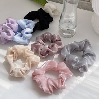 Dây Buộc Tóc Scrunchies Phi Bóng Nhiều Màu