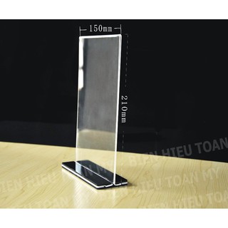 Menu Mica Để Bàn A5 Đứng KT 148x210mm