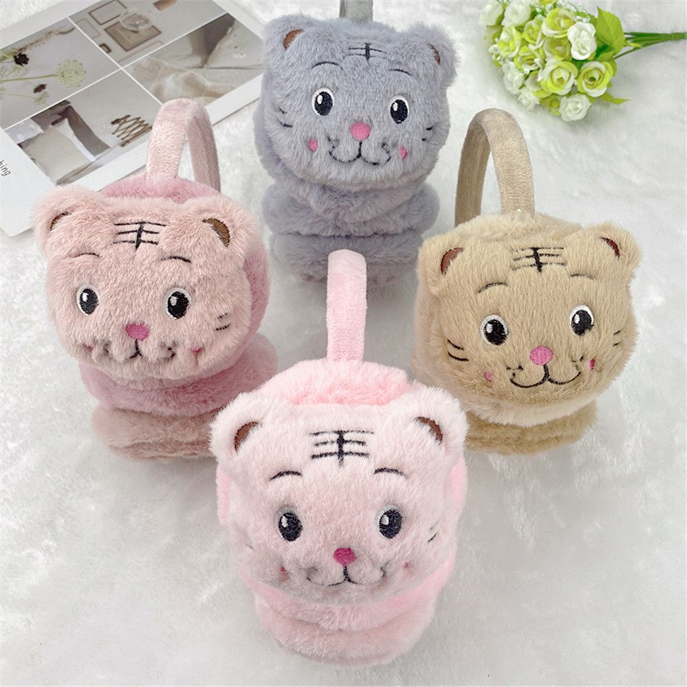 Đồ bịt tai giữ ấm bằng vải lông mềm mại họa tiết hoạt hình đáng yêu thoải mái cho cả nam và nữ