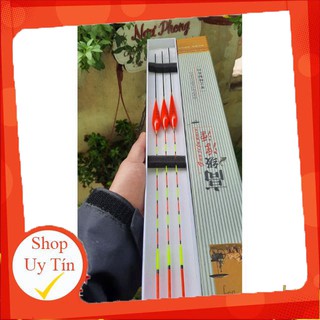 Hộp 3 phao câu đơn, cần câu đơn