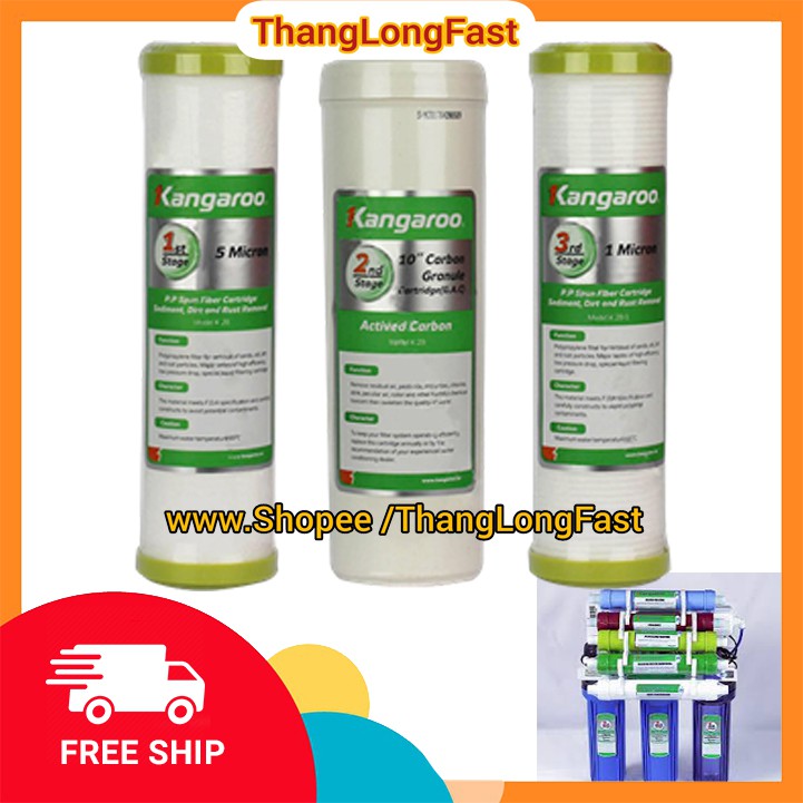 LÕI LỌC NƯỚC KANGAROO 1-2-3 | BỘ 3 LÕI LỌC NƯỚC KANGAROO SỐ 1-2-3 | BigBuy360 - bigbuy360.vn