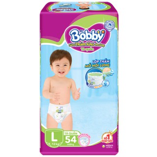 Tã quần siêu thấm Bobby L54 (9-13kg)