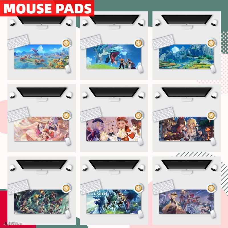Miếng Lót Chuột Và Bàn Phím Cỡ Lớn Chống Trượt In Hình Anime Kích Thước 90x40 80x30 60x30
