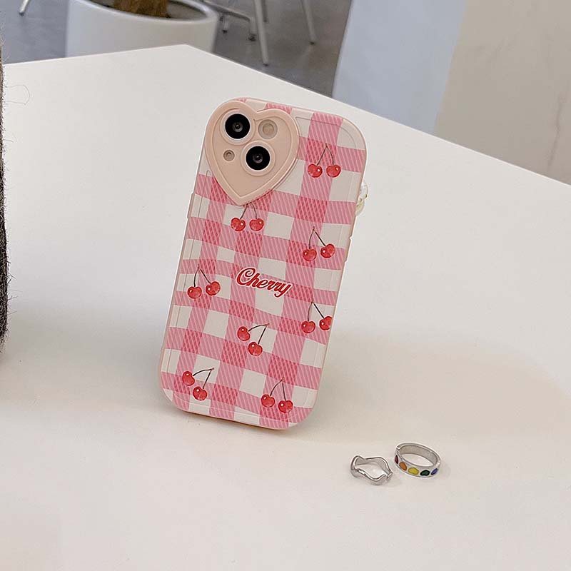 Ốp Điện Thoại Mềm Chống Sốc In Hình Dâu Tây/Cherry Cho iPhone 13 12 11 Pro Promax 6 6S 7 8 Plus X XR XSMax SE