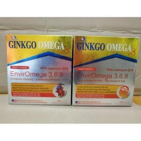 [Cam Kết Hàng Chính Hãng] - viên uống hoạt huyết dưỡng não ginkgo omega 3 hộp 100 viên - [Quầy Thuốc Bảo Lâm]