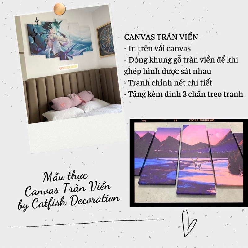 TRANH TREO TƯỜNG CANVAS - Mẫu đặt riêng