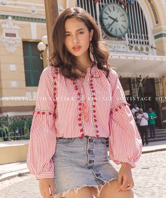 Áo hoạ tiết vintage