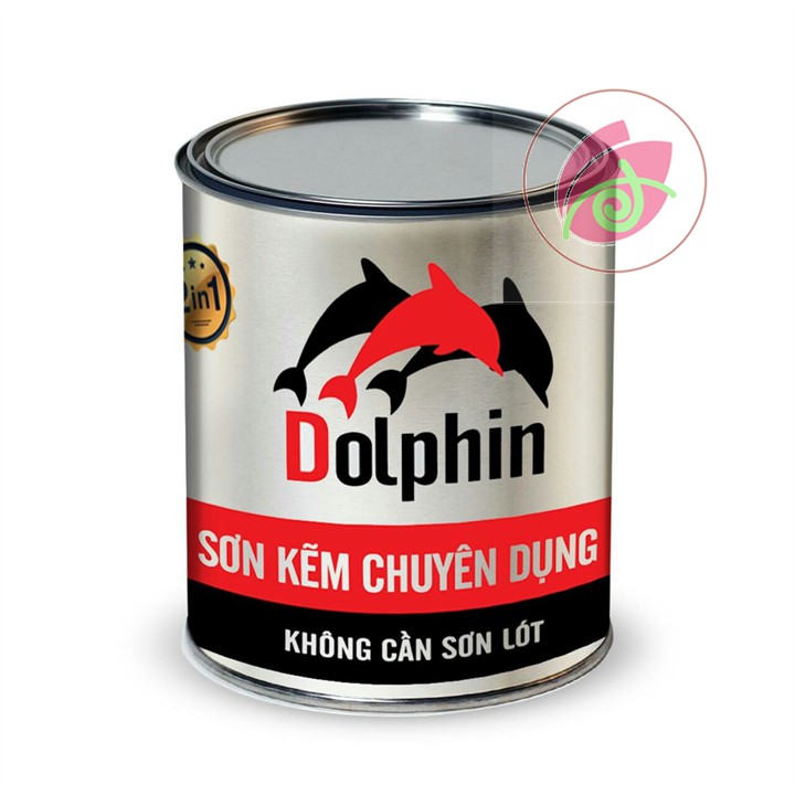 Sơn sắt mạ kẽm màu gỗ dolphin, yes - 400g, 800g