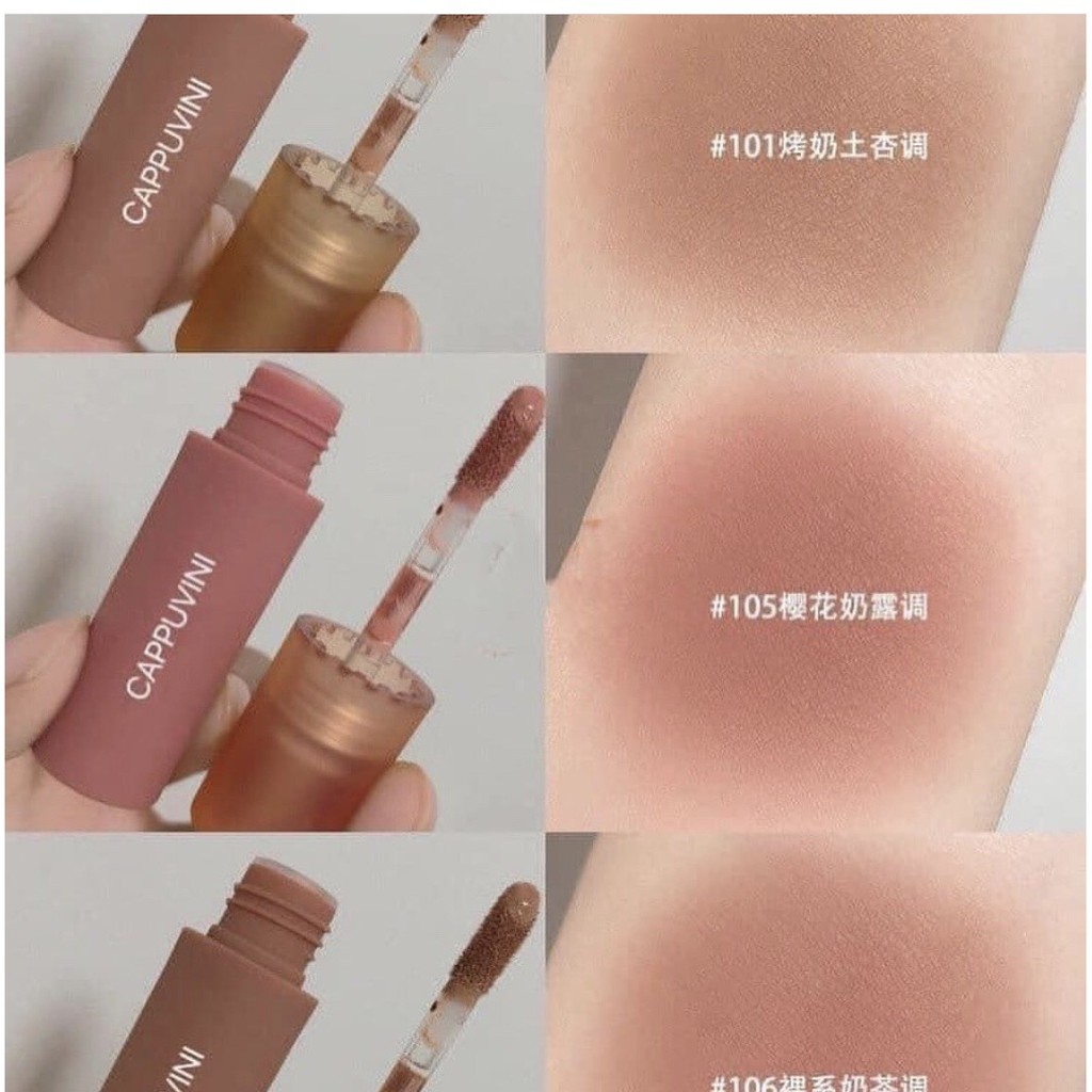 Phấn mắt má dạng lỏng CAPPUVINI Velvet Mist Liquid Eyeshadow | BigBuy360 - bigbuy360.vn