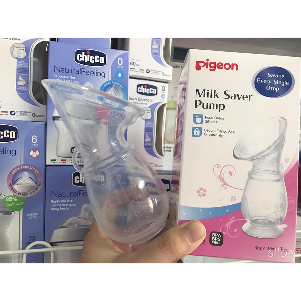 [CHÍNH HÃNG] - Cốc hứng sữa Silicone Pigeon