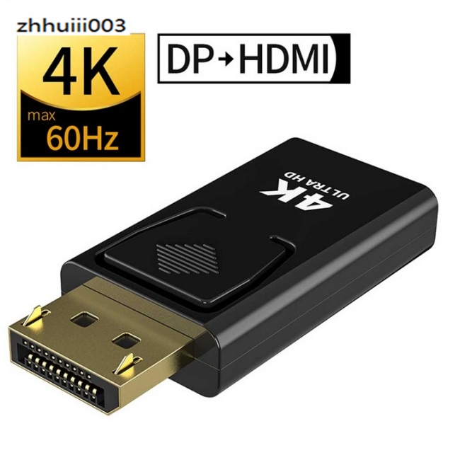 Đầu Chuyển Đổi Giắc Cắm DP Sang HDMI 4K 60Hz Chuyên Dụng Chất Lượng Cao