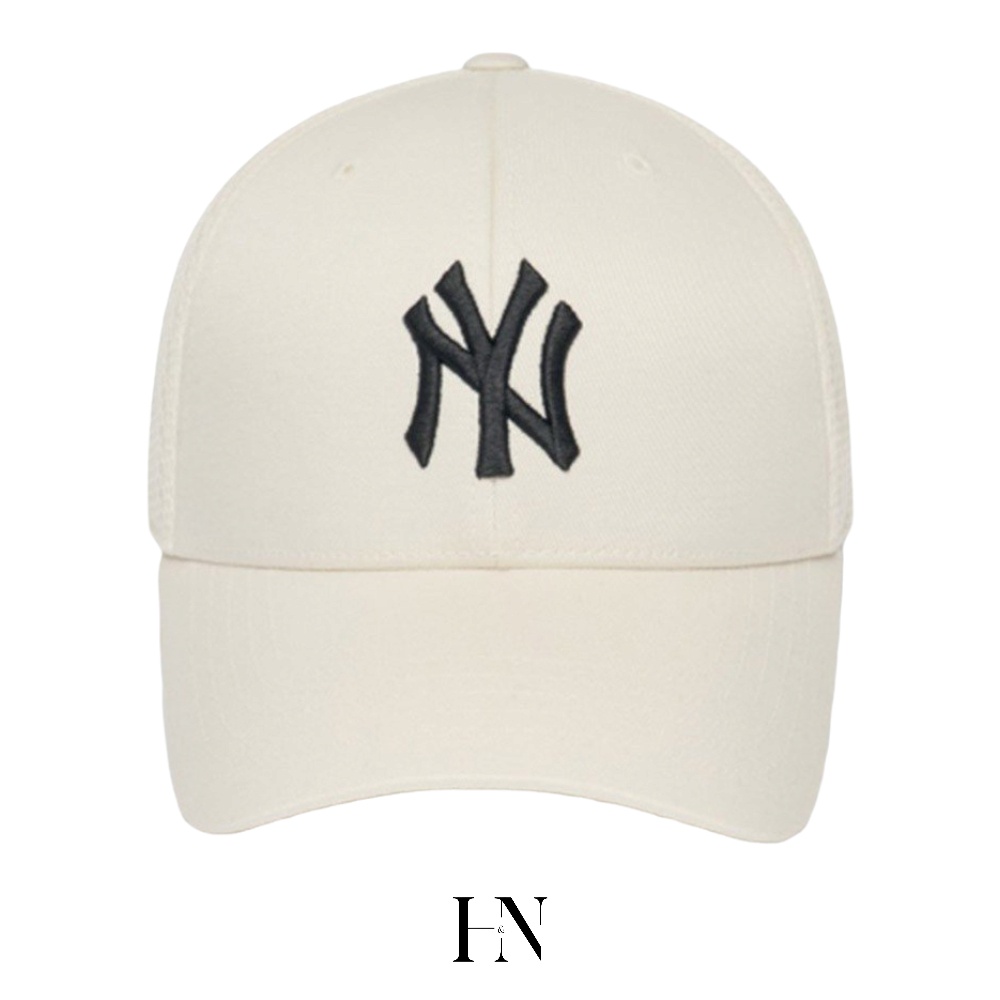 MŨ MLB BASIC MESH CAP NEW YORK YANKEES WHITE