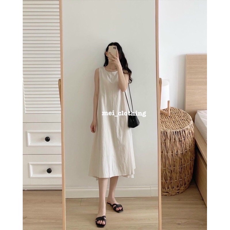 Váy ba lỗ ulzzang nhiều màu/ đầm suông đi biển, đi chơi, đi học