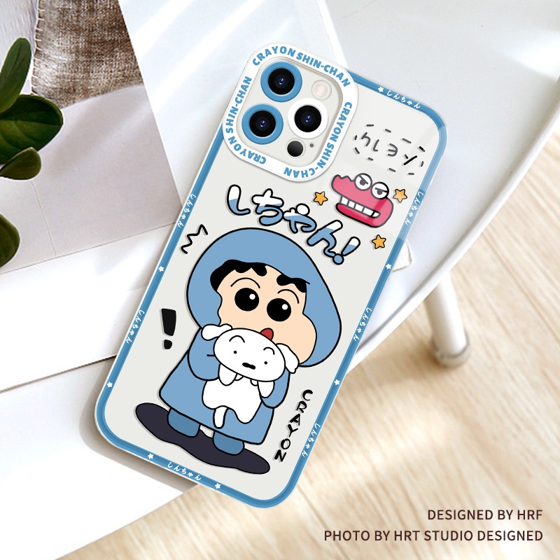 Ốp Điện Thoại Silicon Chống Rơi Siêu Mỏng In Hoạt Hình Shin-chan Xiaomi Redmi K20 K30 K40 K50 NOTE 7 8 9 10 11 5G T Pro Plus